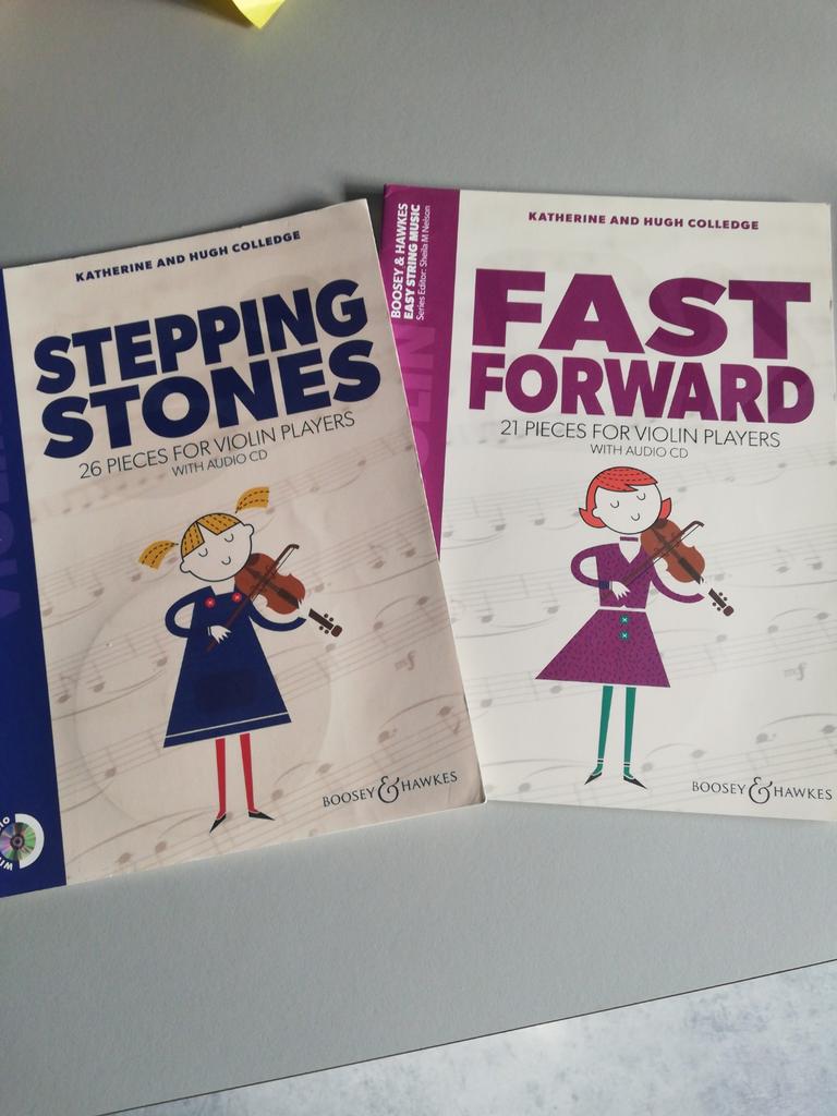 Stepping stones /fast forward, vioolboeken met cd's, Klassiek, Les of Cursus, Ophalen of Verzenden, Zo goed als nieuw