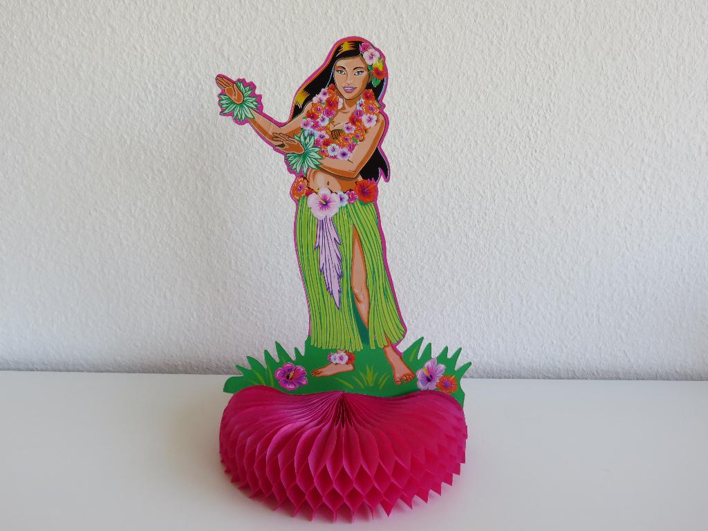 Hawai, Hawaii Danseres tafelstuk, decoratie, Hobby en Vrije tijd, Feestartikelen, Gebruikt, Versiering, Verjaardag, Ophalen of Verzenden