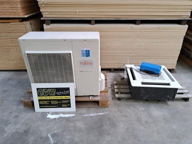 fujitsu inverter airco 8,5/10 kw, r410a, afstandbediening, Ophalen, Plafondventilator, 3 snelheden of meer, Afstandsbediening