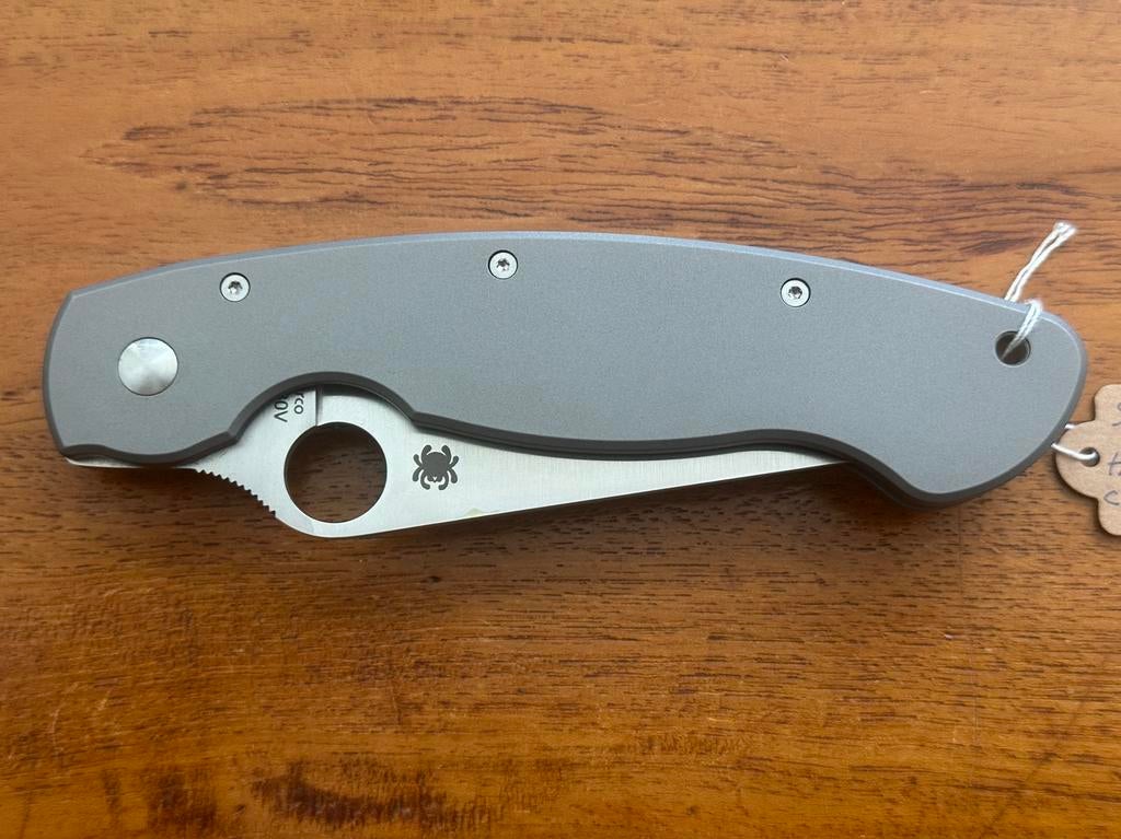 Spyderco Military Titanium CPMS30V zakmes, Ophalen, Landmacht, Amerika, Mes of Dolk