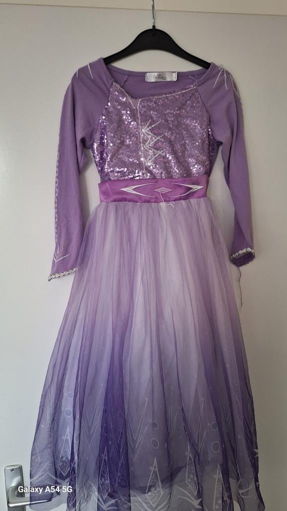 Prinsessenjurk - Maat 122/128, Ophalen of Verzenden, Zo goed als nieuw, 122 t/m 128, Meisje