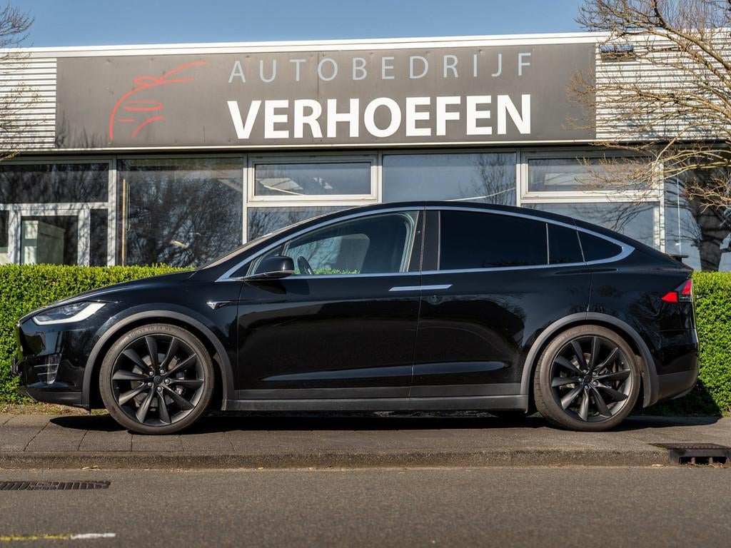 Tesla Model X 100D - HOUT AFW - AUTOPILOT - PARK CAMERA - OR, Model X, Zwart, Vierwielaandrijving, 2250 kg