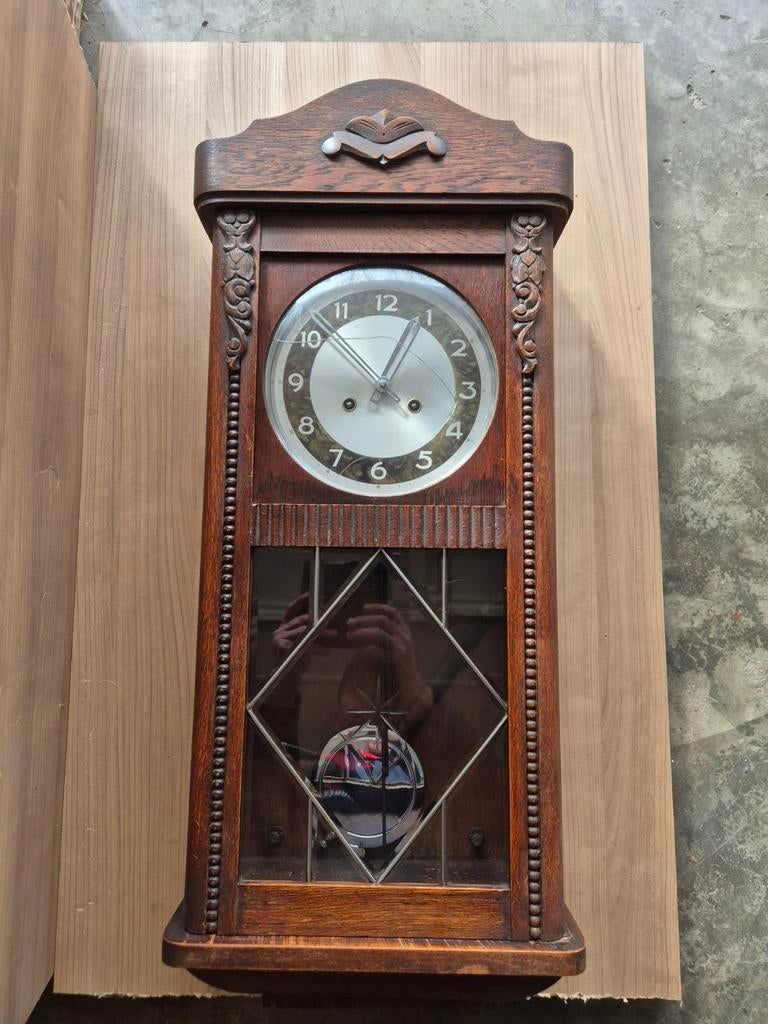 Te koop oude klok incl sleutel., Huis en Inrichting, Ophalen, Gebruikt, Analoog, Wandklok