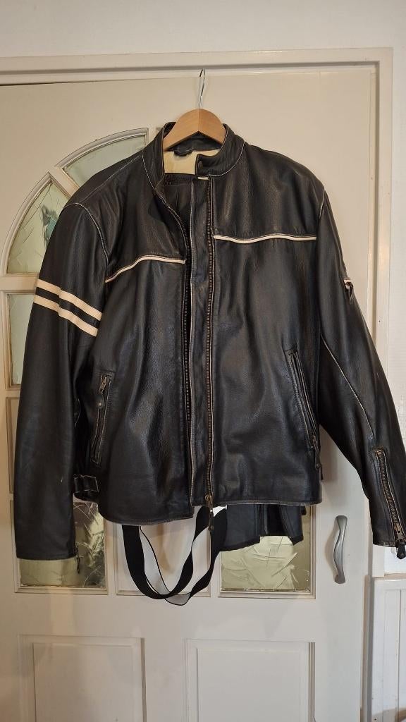 Halvarssons leren motorjack, Motoren, Heren, Jas | leer, Halvarssons, Ophalen of Verzenden