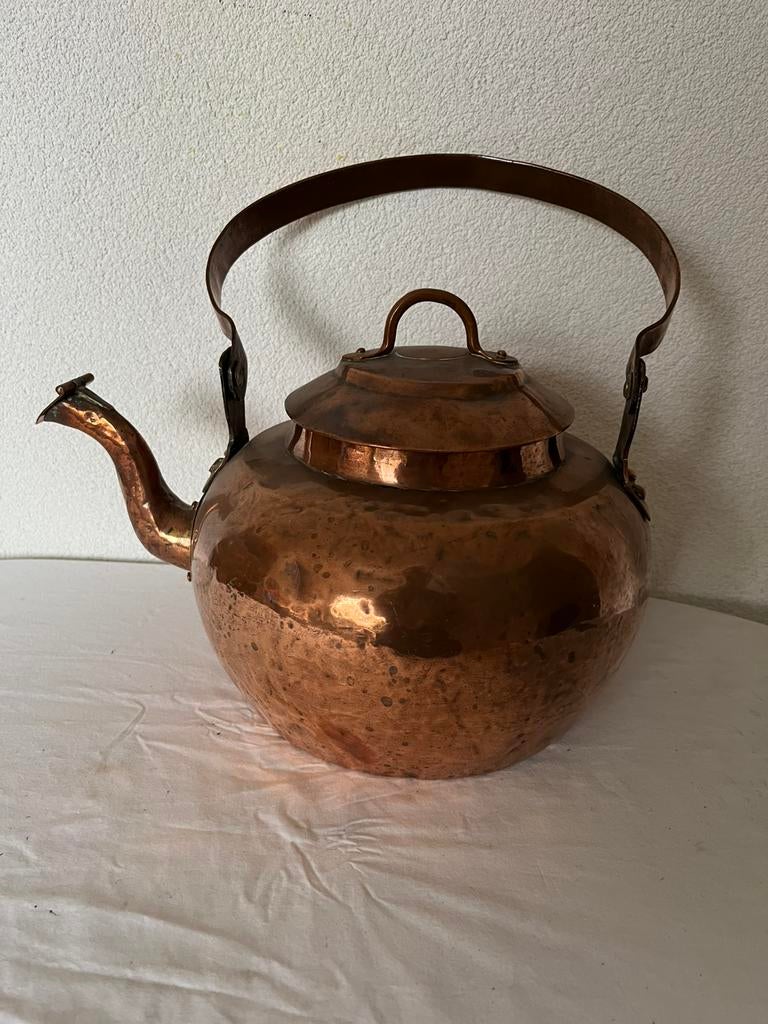 Antieke Oude Koperen Ketel Appelketel Koper Apelketel 4, Antiek en Kunst, Antiek | Koper en Brons, Ophalen of Verzenden, Koper