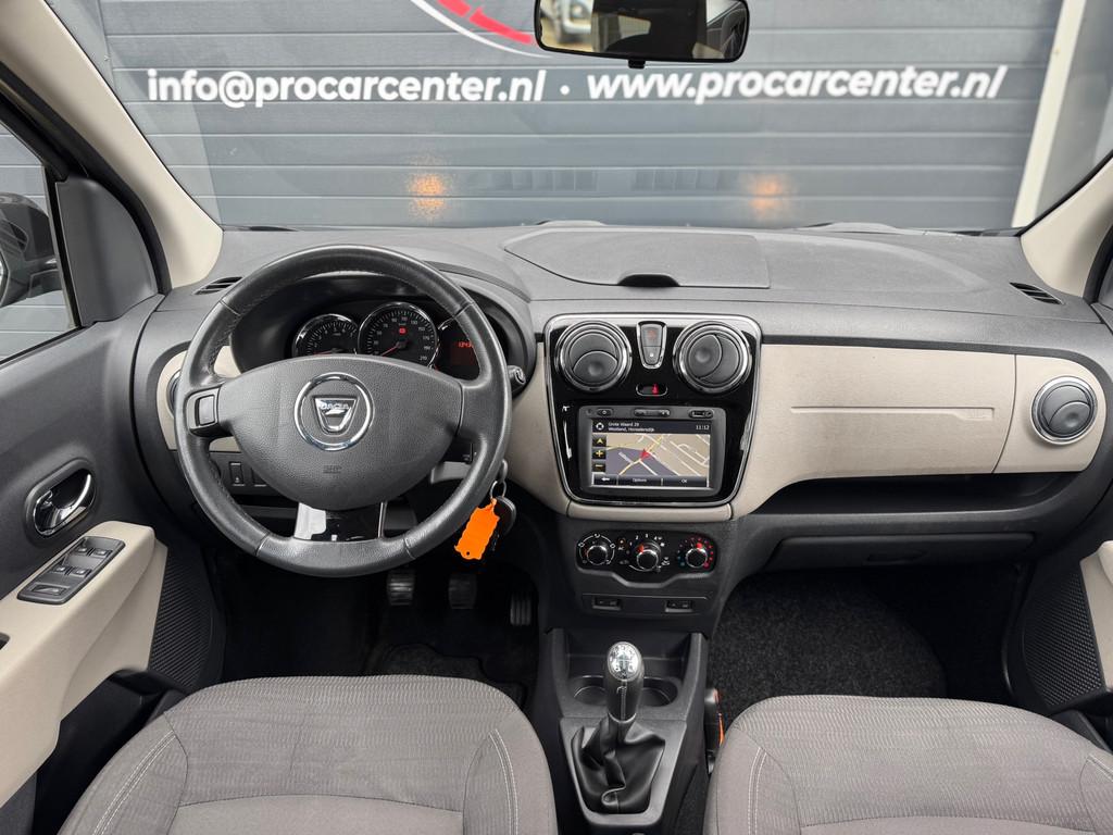Dacia Lodgy 1.2 TCe Prestige 7p. AIRCO|PDC|NAVI|EL.RAMEN|LMV, Voorwielaandrijving, Euro 5, Stof, Gebruikt