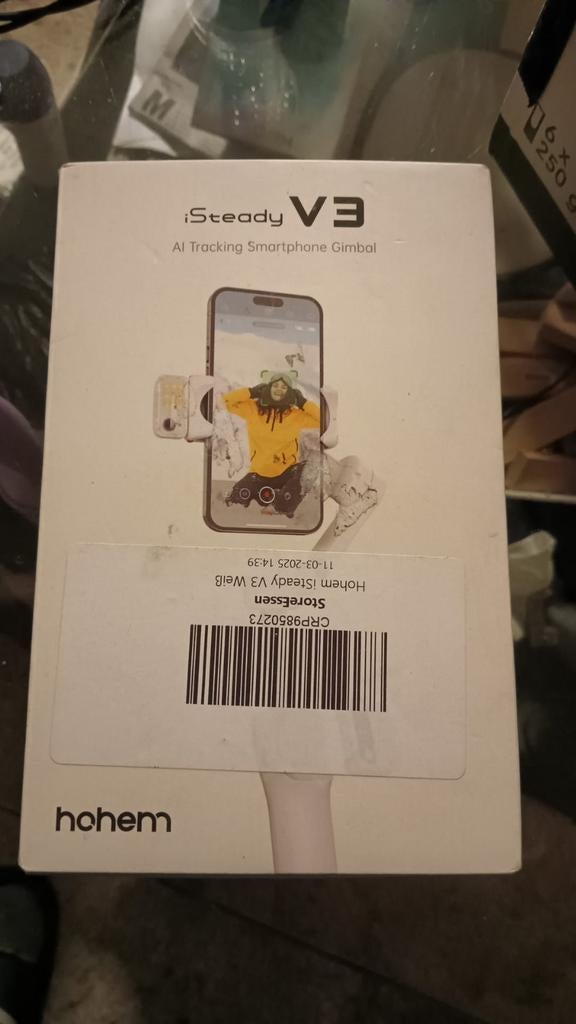 Hohem iSteady V3 AI Tracking Smartphone Gimbal Selfie Stick, Ophalen of Verzenden, Nieuw