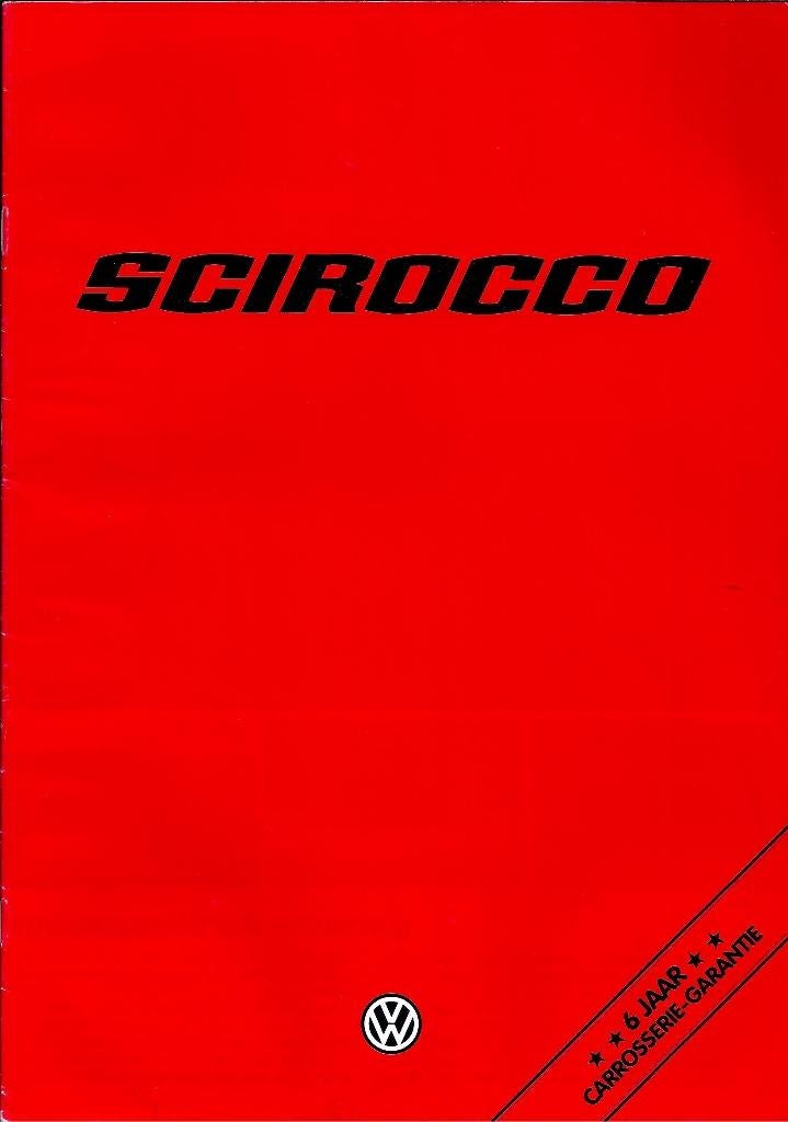 Brochure VW Scirocco 1980, Ophalen of Verzenden, Gelezen, Volkswagen