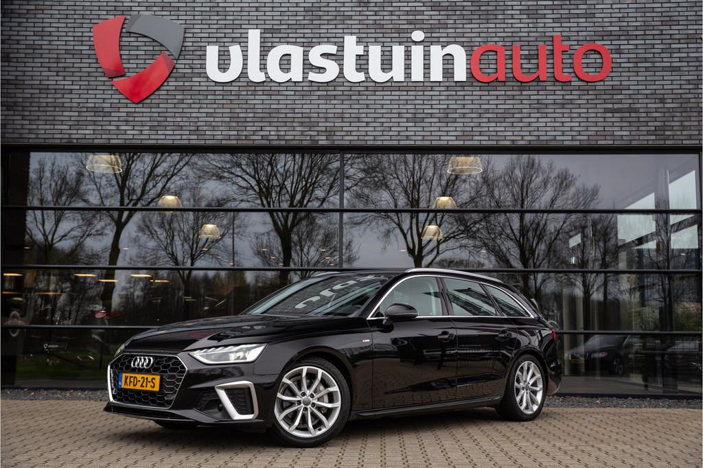 Audi A4 Avant 40 TFSI S edition , Trekhaak, Adap. cruise,, Stof, Zwart, 4 cilinders, 1984 cc