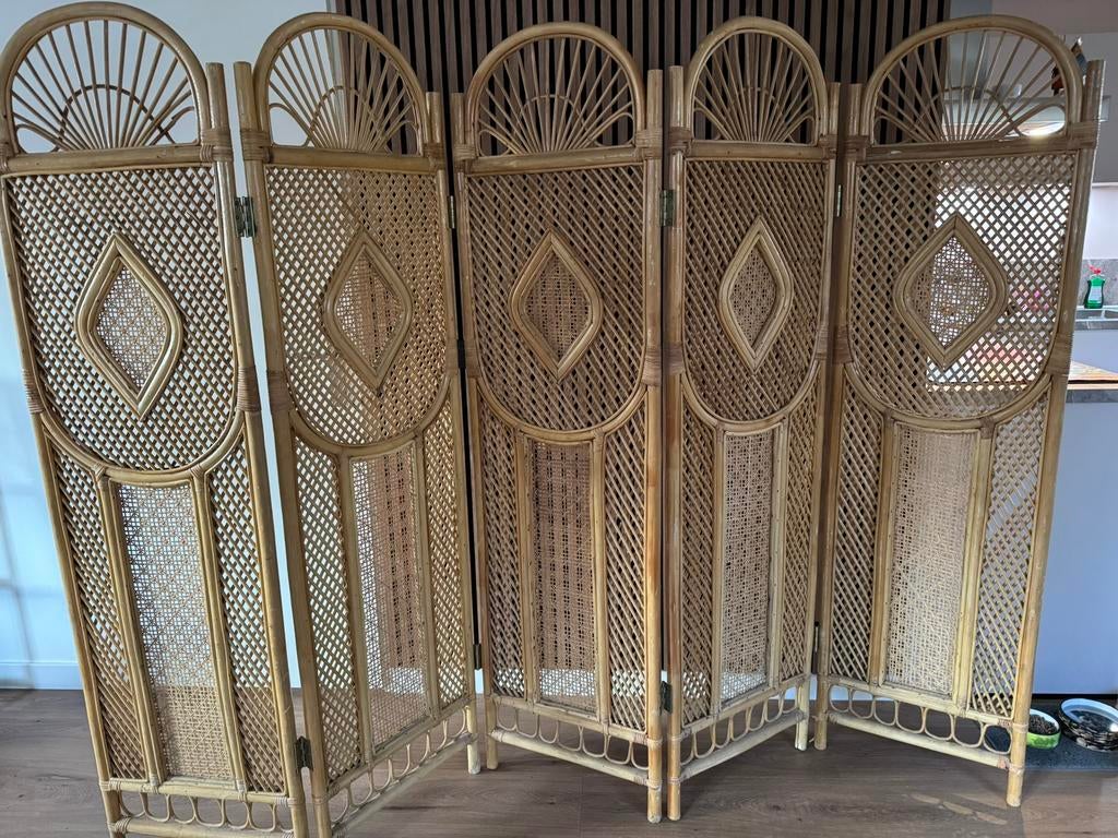 Bamboo kamerscherm jaren 80, Ophalen, Zo goed als nieuw