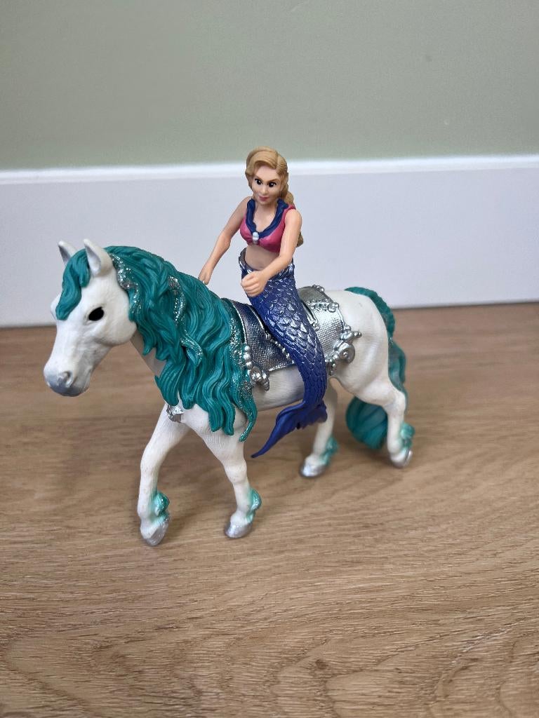 Schleich Paard Bayala gabriella met zeemeermin 70558, Ophalen of Verzenden, Zo goed als nieuw
