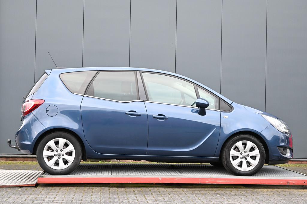Opel Meriva 1.4 Turbo Blitz trekhaak navigatie (bj 2016), Auto's, Stof, Gebruikt, Blauw, 1364 cc