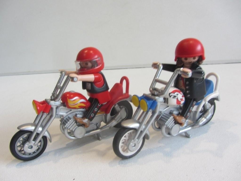 Playmobil  2 Choppers – 5526 en 5113 easyrider motoren, Ophalen of Verzenden, Gebruikt, Los playmobil