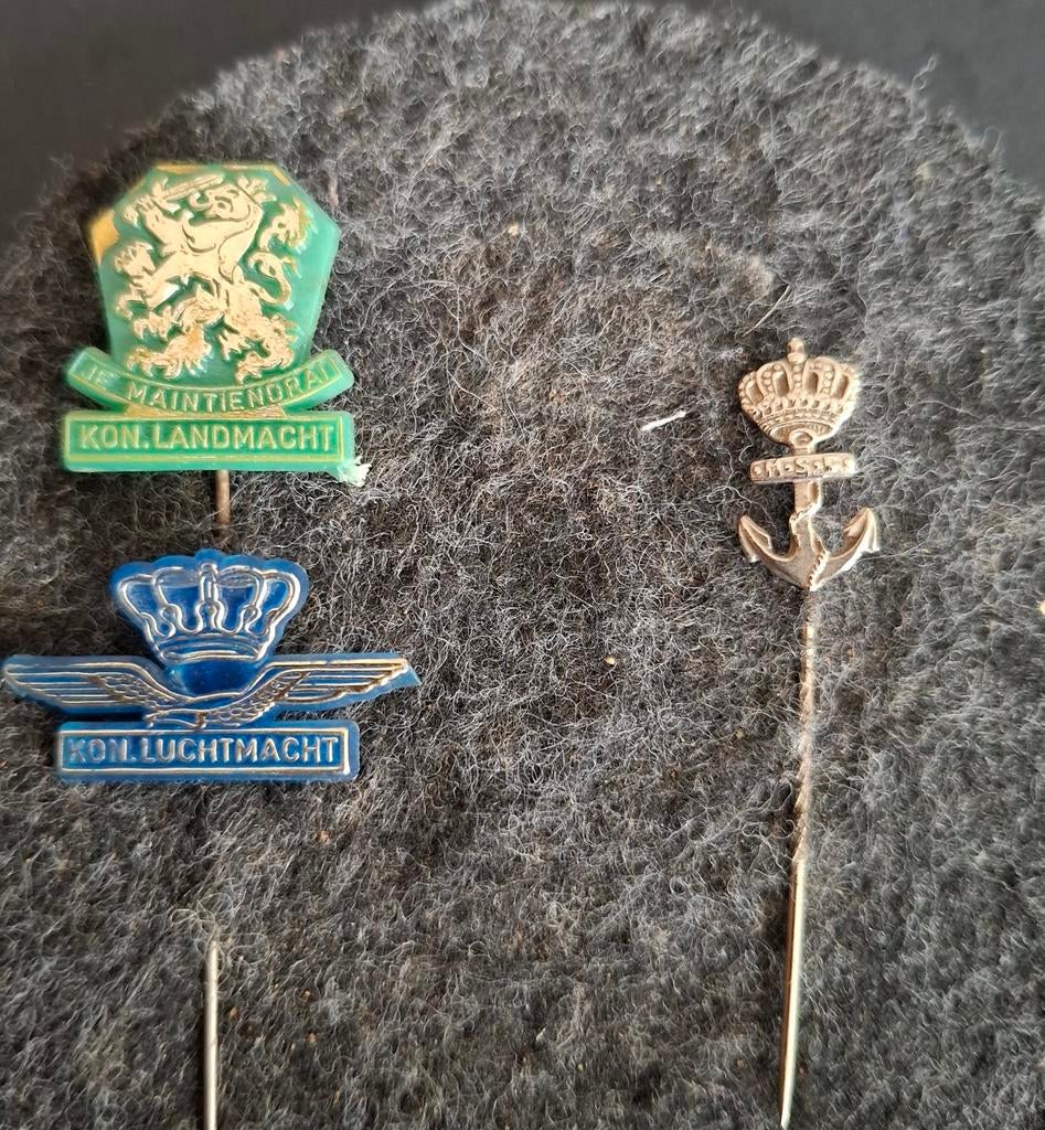 Marine, Landmacht en Luchtmacht, Ophalen of Verzenden, Marine, Nederland, Embleem of Badge