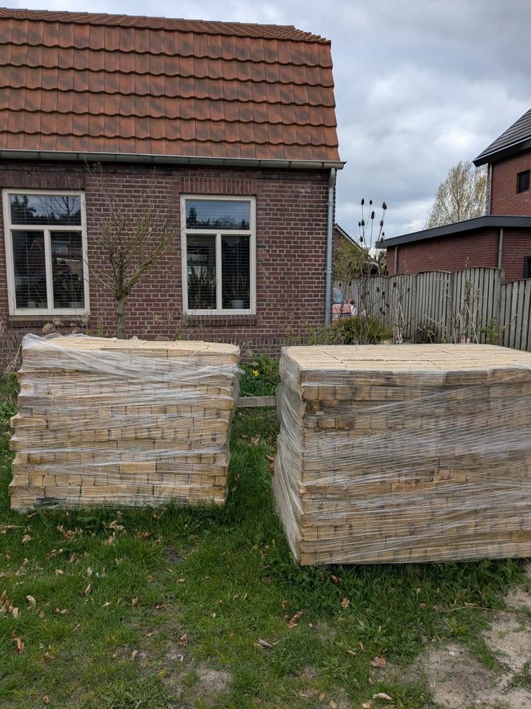 Gebruikte straatklinker geel 28m2, Tuin en Terras, Tegels en Klinkers, Ophalen, Gebruikt, Beton, Klinkers