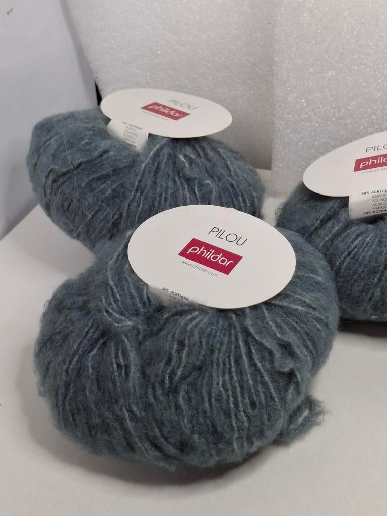 Phildar Pilou wol, 3 bollen, Ophalen of Verzenden, Nieuw, Breien of Haken, Wol of Garen