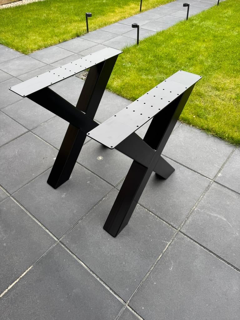 Tafelpoot X-frame, Huis en Inrichting, Ophalen, Tafelpoot, 50 tot 100 cm, Vierkant