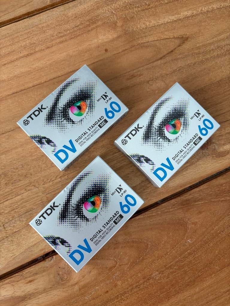 TDK Mini DV 60 Videobanden (3 stuks), Audio, Tv en Foto, Videocamera's Digitaal, Overige merken, Mini dv, Nieuw, Ophalen of Verzenden