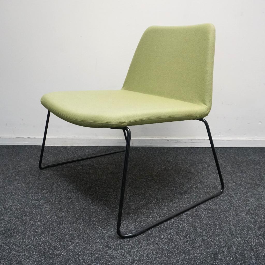 Johanson Mind EC Design Fauteuils | Effen Groen / Zwart, Gebruikt, -, -, 75 tot 100 cm