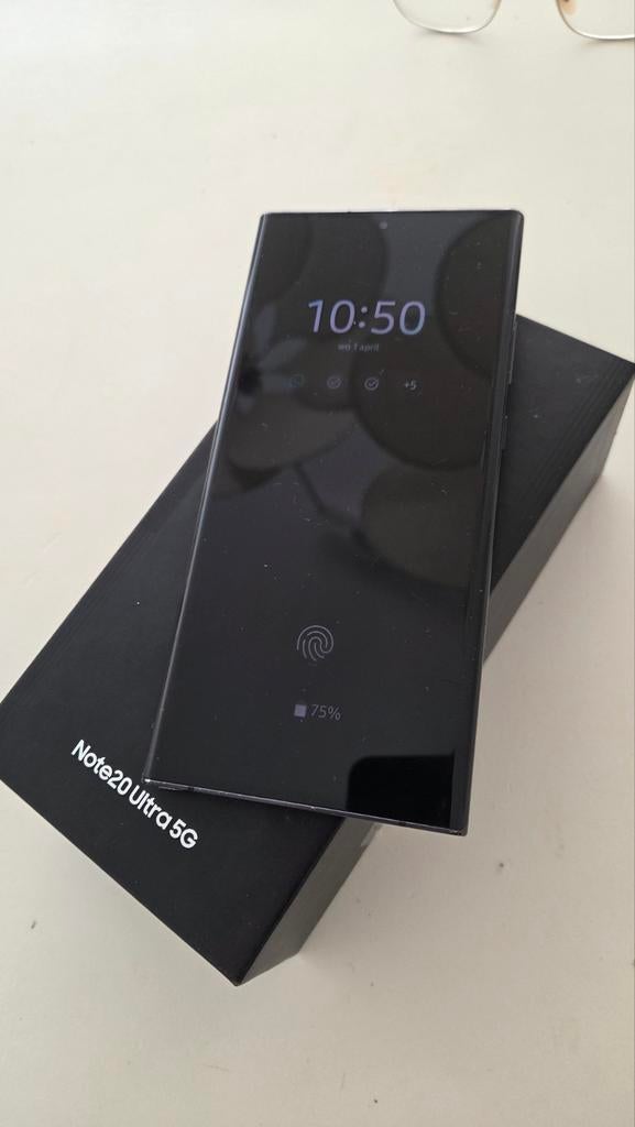 Samsung Galaxy Note 20 Ultra 5G, Galaxy Note 20, Gebruikt, Zwart, Touchscreen