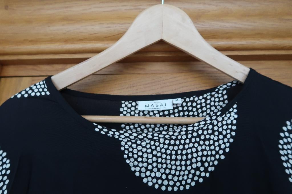 jurk dames, Kleding | Dames, Jurken, MASAI, Zwart, Zo goed als nieuw, Onder de knie