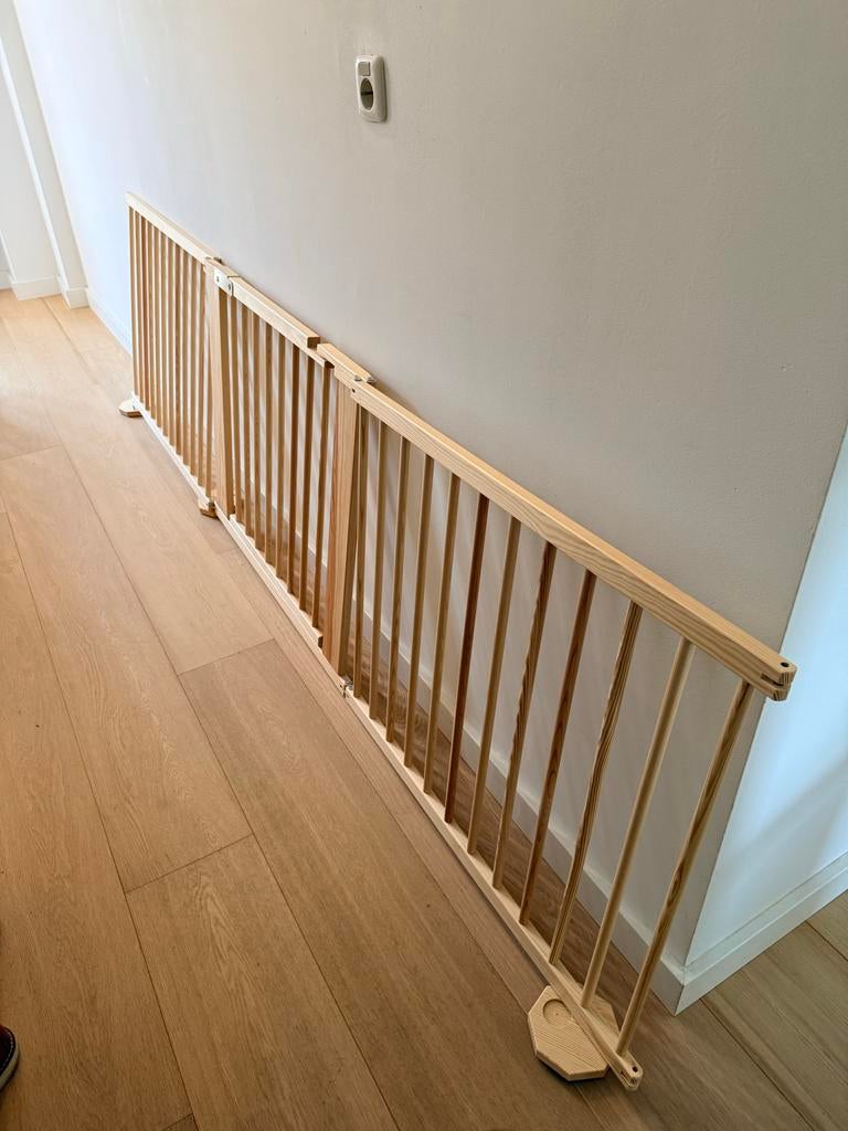 Houten veiligheidshek/kinderhekje 274,5 cm breed, Ophalen, Gebruikt, Overige typen, 115 cm of meer