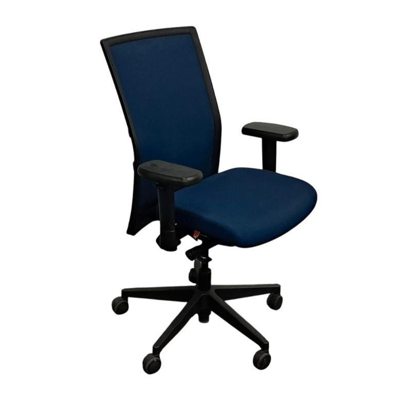 Gispen Omnis Bureaustoel Blauw, Gebruikt, Blauw, Ophalen of Verzenden, Bureaustoel