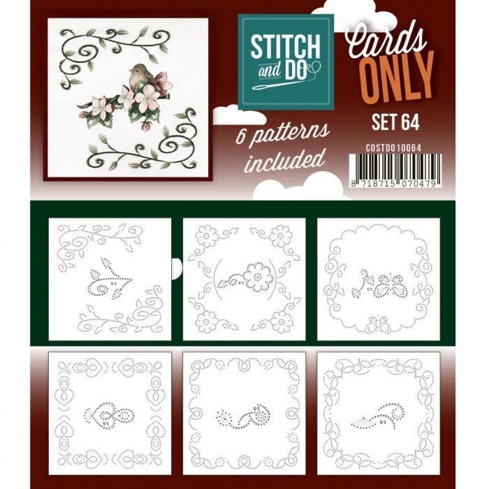 Stitch and Do Cards only 64 en 6 verschillende oplegkaartjes, Hobby en Vrije tijd, Kaarten | Zelf maken, Blanco kaart of Basiskaart