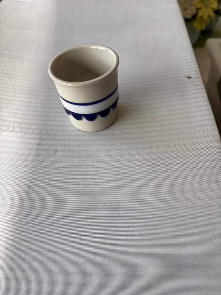 Eierdopje Höganäs Keramik Stoneware Zweden, Gebruikt, Keramiek, Overige typen, Ophalen of Verzenden