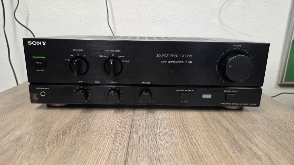 Sony F120 Integrated Stereo Amplifier (phone amp inside), Ophalen, Gebruikt, Sony, Sony