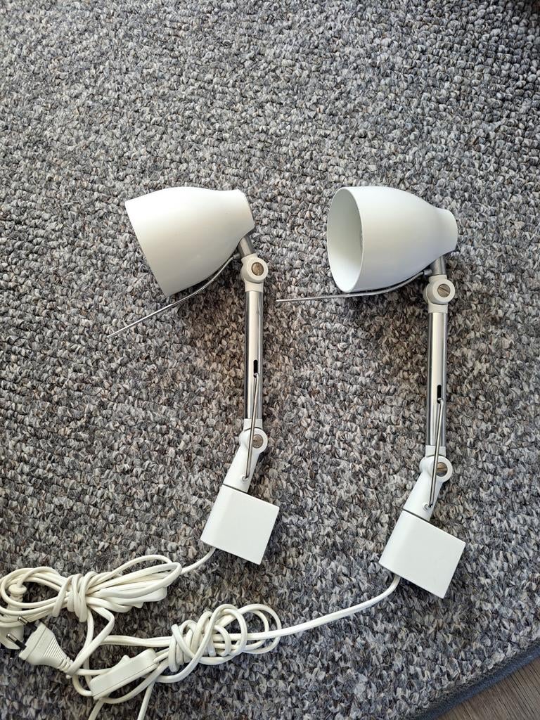 Vintage Ikea Trål wandlampjes - bedlampjes, Huis en Inrichting, Lampen | Wandlampen, Ophalen of Verzenden, Gebruikt, Metaal, Vintage, Modern, Scandinavisch