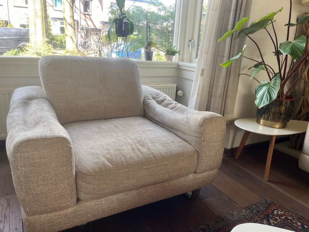 Natuzzi stoel, Huis en Inrichting, Stoelen, Gebruikt, Eén, Stof, Overige kleuren, Ophalen