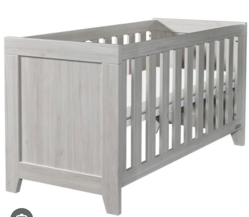 Ledikant + 1 persoonsbed, Huis en Inrichting, Slaapkamer | Bedden, Ophalen, Gebruikt, 90 cm, Eenpersoons