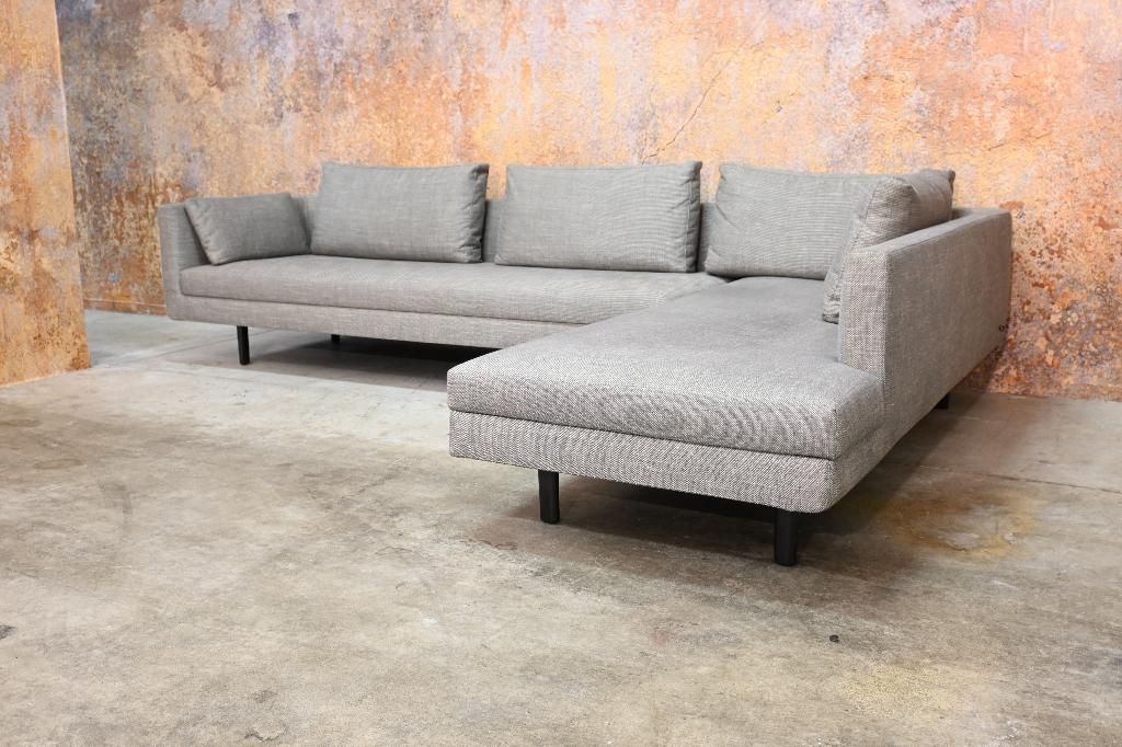 ZGANieuw strakke Eyye Etcetera stoffen design hoekbank, Huis en Inrichting, Banken | Bankstellen, Design on Stock, Hoekbank, Ophalen of Verzenden