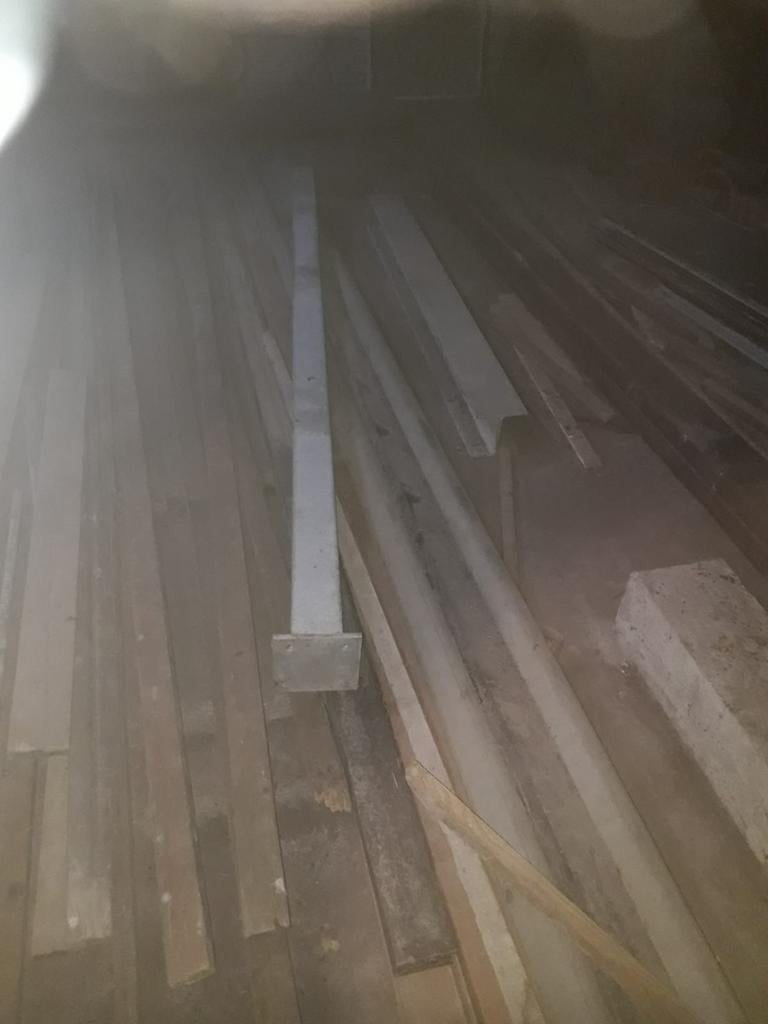 Ijzeren paal 3meter lang 10cm x 10cm dik H balk 190cm lang, Ophalen, Gebruikt, 250 mm of meer