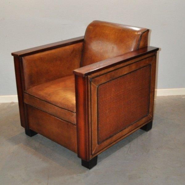 Schapenleren fauteuil model Calais, Ophalen of Verzenden