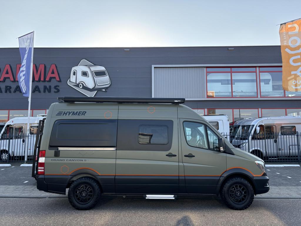 Hymer Grand Canyon S Offroad, crossover, Mercedes automaat, Automaat, Buscamper of Camperbus, Ringverwarming, Tot en met 2