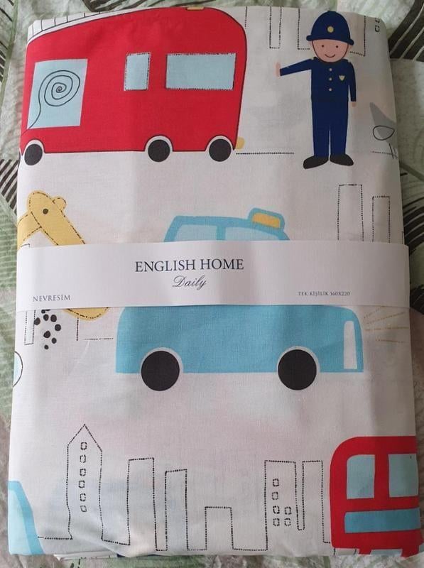 Dekbedhoes Dekbedovertrek van het merk English HOME., Overige kleuren, Jongetje of Meisje, Dekbedovertrek, Nieuw