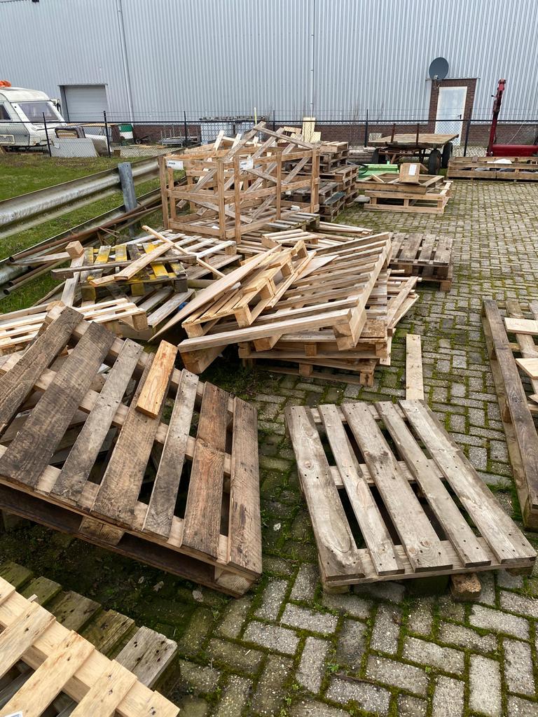 Pallelts stookhout - Ideaal voor kachel of vuurkorf GRATIS, 3 tot 6 m³, Ophalen, Overige houtsoorten, Blokken