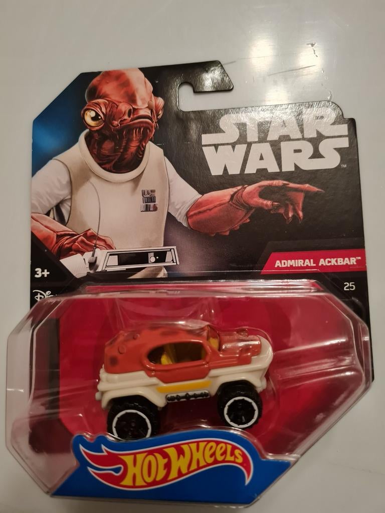 Nr.25 Admiral Ackbar 1:64 Star Wars  ( Hotwheels), Verzamelen, Star Wars, Ophalen of Verzenden, Nieuw, Overige typen