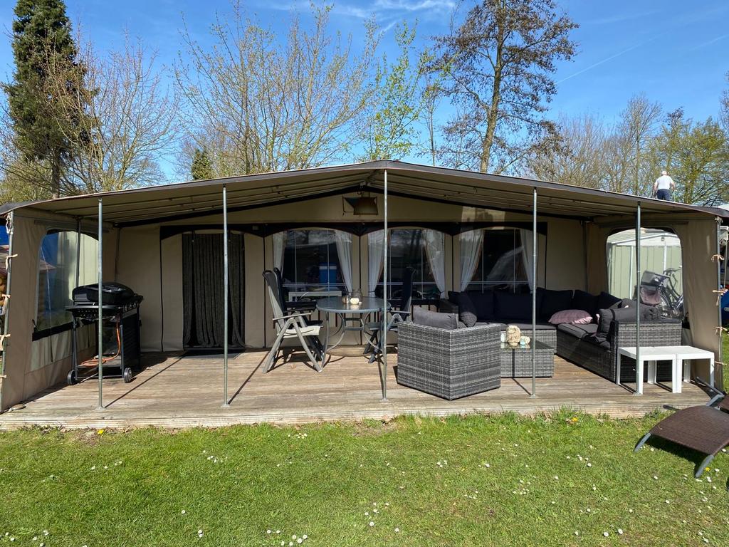 Complete Tabbert Comtesse630 met staplaats op De Kurenpolder, Caravans en Kamperen, Tenten, Ophalen, Gebruikt, Tot en met 4