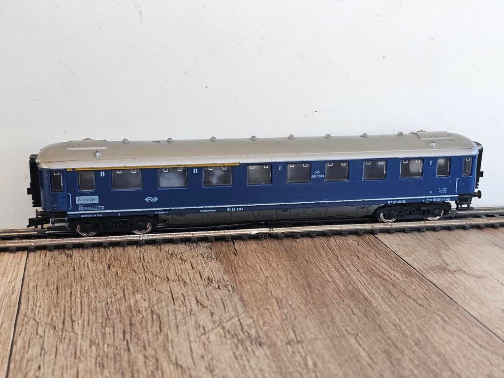 Modeltrein Ho roco NS rijtuig, Gelijkstroom, Wagon, Ophalen of Verzenden, NS