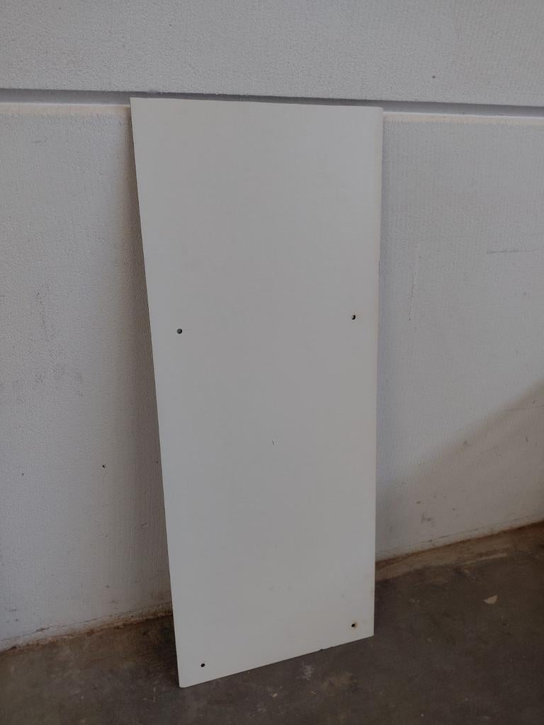 Trespa 9 mm hpl plaat 78x31 cm wit, Ophalen of Verzenden, Gebruikt, HPL, Minder dan 20 mm