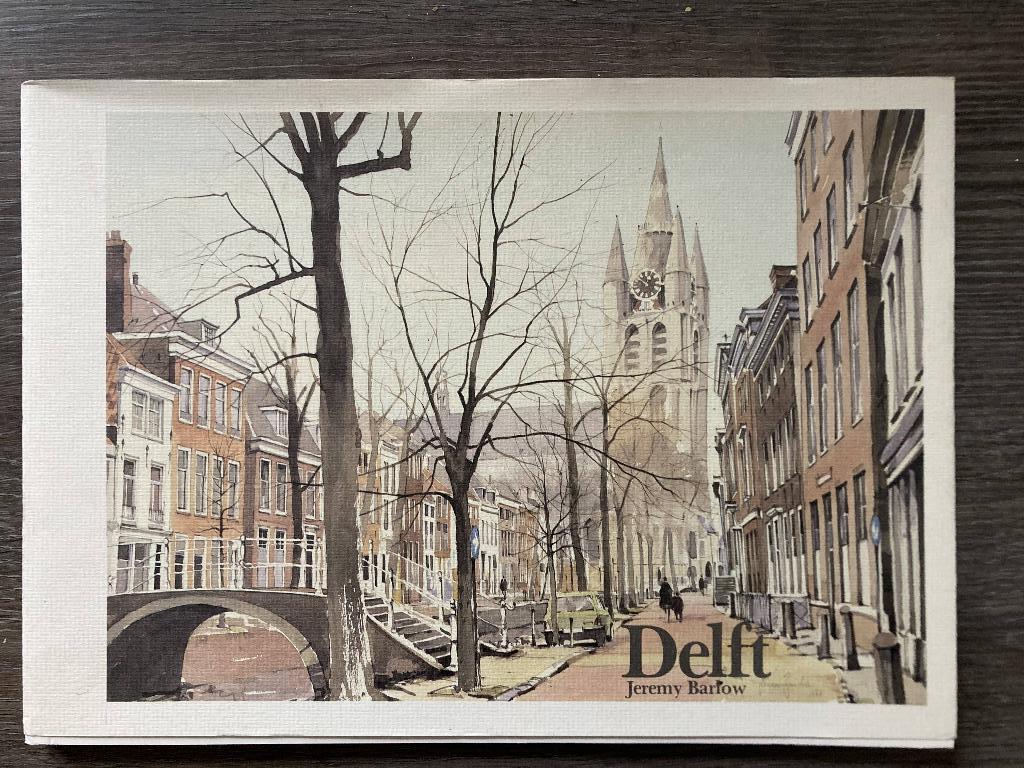 Delft in aquarellen. Jeremy Barlow, Ophalen of Verzenden, Zo goed als nieuw, Schilder- en Tekenkunst