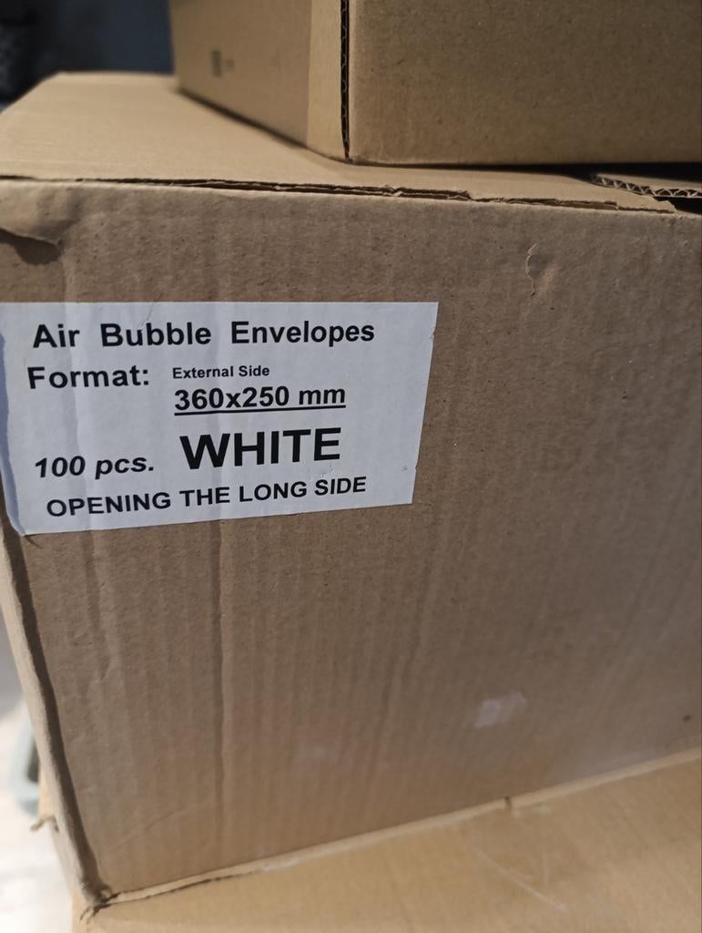 Luchtkussen enveloppen wit 360x250 mm, Ophalen of Verzenden