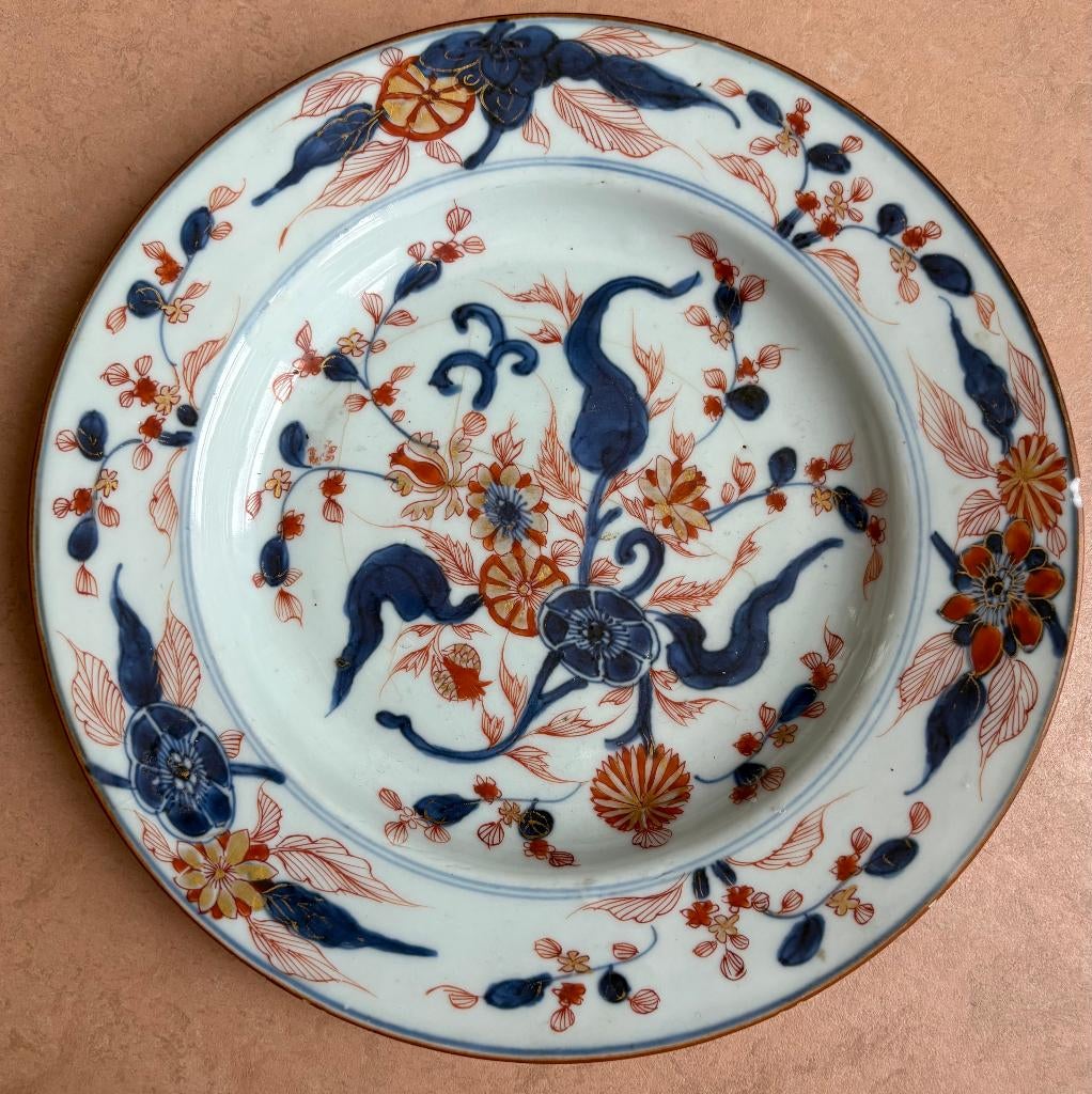 Fraai 18e eeuws bord, Imari porselein, Ophalen of Verzenden