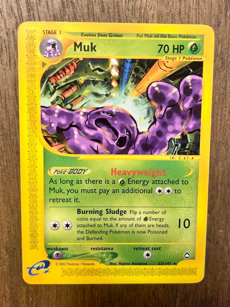 Muk Aquapolis 23/147 Pokemon kaart, Ophalen of Verzenden, Losse kaart