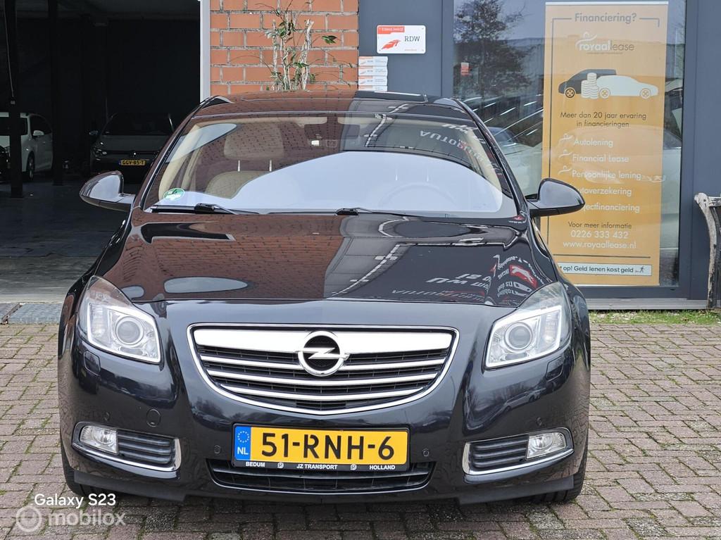 Opel Insignia 2.0 T Cosmo Airco navi leer Elek schuifdak nap, Auto's, Gebruikt, 4 cilinders, Zwart, Bedrijf