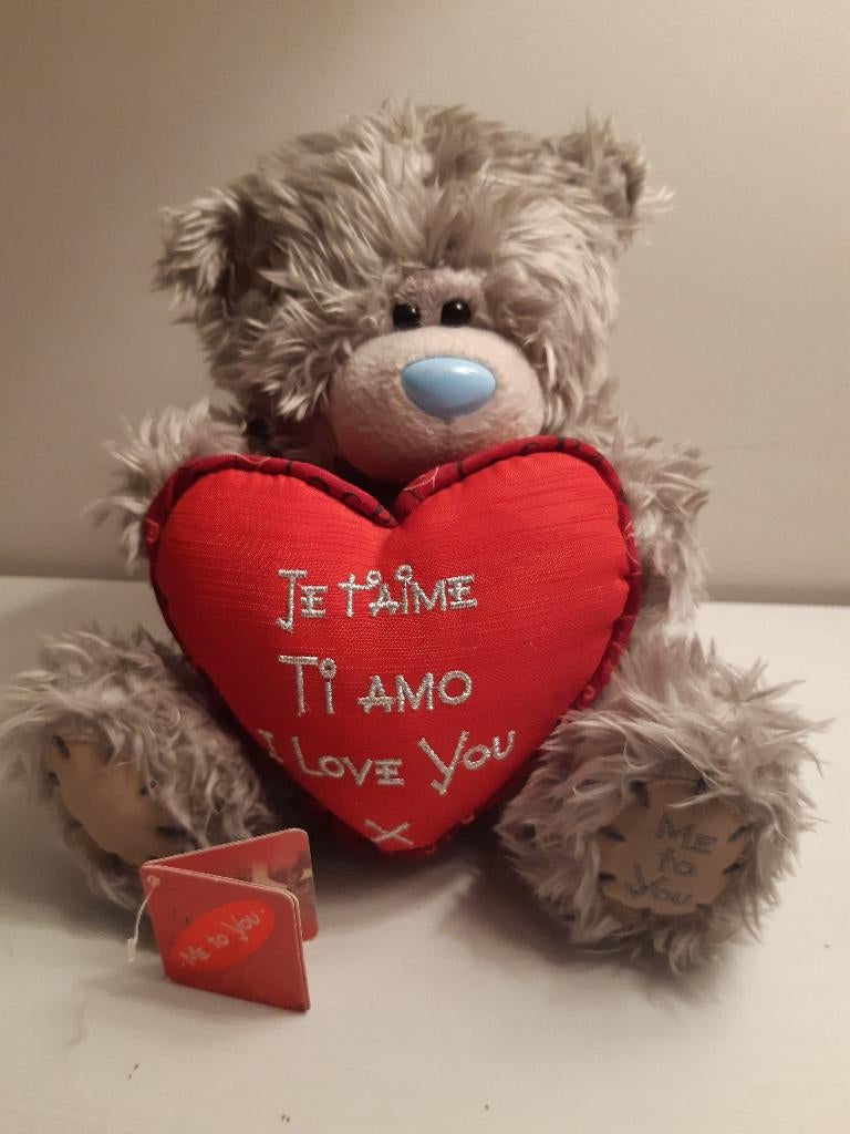 Valentijn Me to You knuffel beer - met rood hart!, Verzamelen, Ophalen of Verzenden, Zo goed als nieuw, Stoffen beer, Me To You