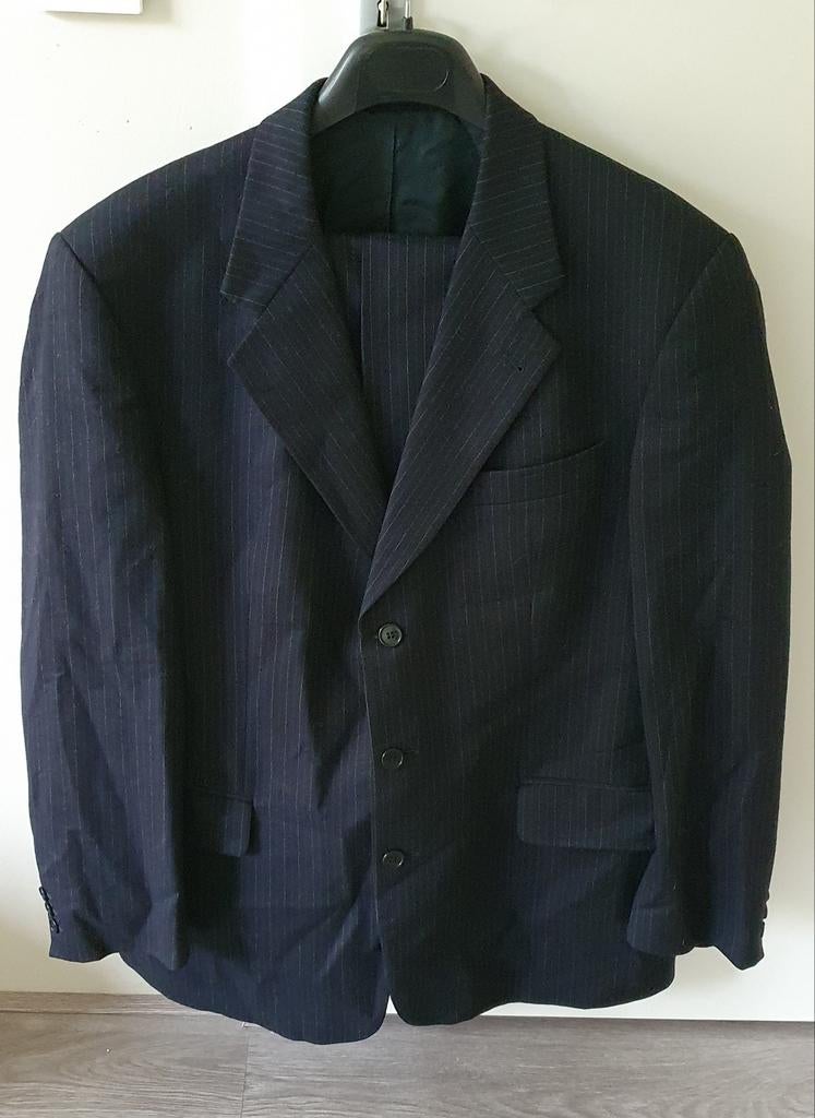 2-delig wollen kostuum Vitale Barberis Canonico, maat 54, Kleding | Heren, Maat 52/54 (L), Vitale Barberis Canonico, Zwart, Ophalen of Verzenden